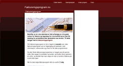Desktop Screenshot of faktureringsprogram.no